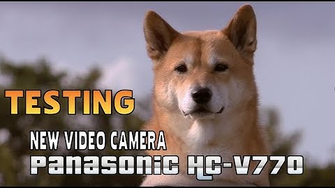 Testing my new video camera , Panasonic HC V770
