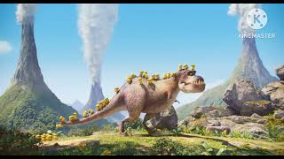 Minions [2015] - Minions and their Dinosaur Boss.
