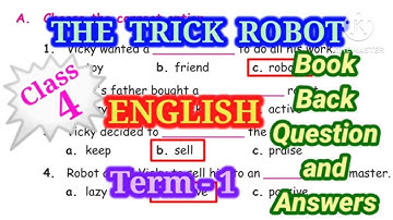4th standard English term 1 the trick robot book back question and answers @bookbacksonly
