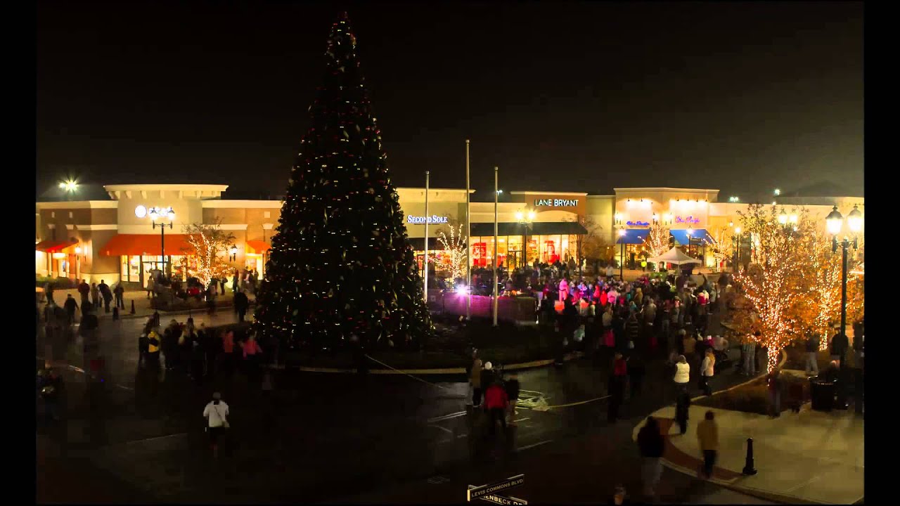 Levis Commons Tree Lighting Time Lapse Clip YouTube