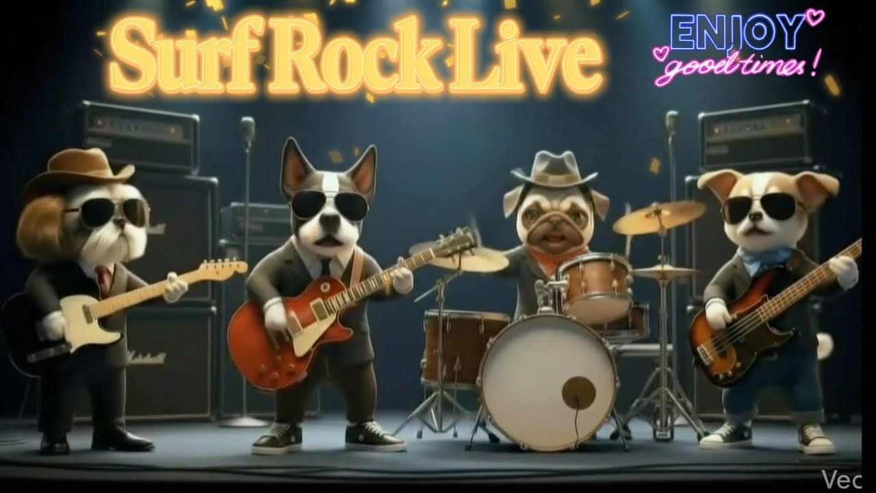 Surf Rock Live Style | Golden Instrumentals by Dog Band (2 Performances)