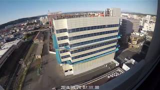旧立体駐車場解体⇒北見市役所建設（2019年9月分）