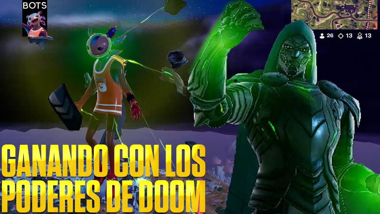 GANANDO CON LOS PODERES DE DOOM EN FORTNITE | 27 kills | Alerta:Doom ...