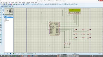 (PIC18F452)interface 3x3 keypad  with LCD in 8-bit mode
