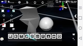 d3D Sculptor tutorial - Advanced - Vertices, Triangles, Edges, Extrude screenshot 4