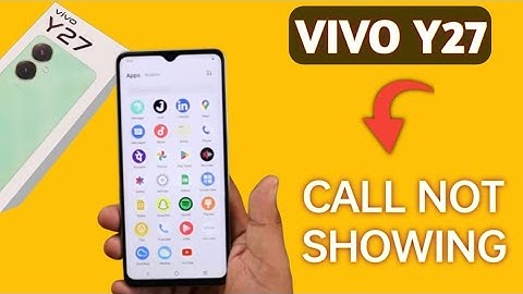 incoming call ringing but not showing Vivo y27, how to fix incoming call not showing on screen