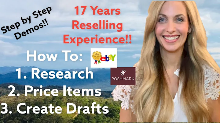 How to Research Price & Create Drafts to List Items on EBay & Poshmark Step by Step Google Lens Demo
