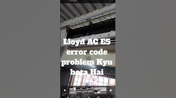 lloyd AC E5 error code problem Kyu hota hai #shortvideo #viralvideo #trendingshorts