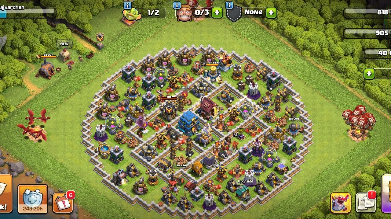 Playing Clash of clans | 10 months
