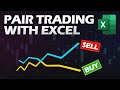 Pair Trading with MS Excel