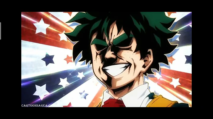 Midoriya imitates All Might