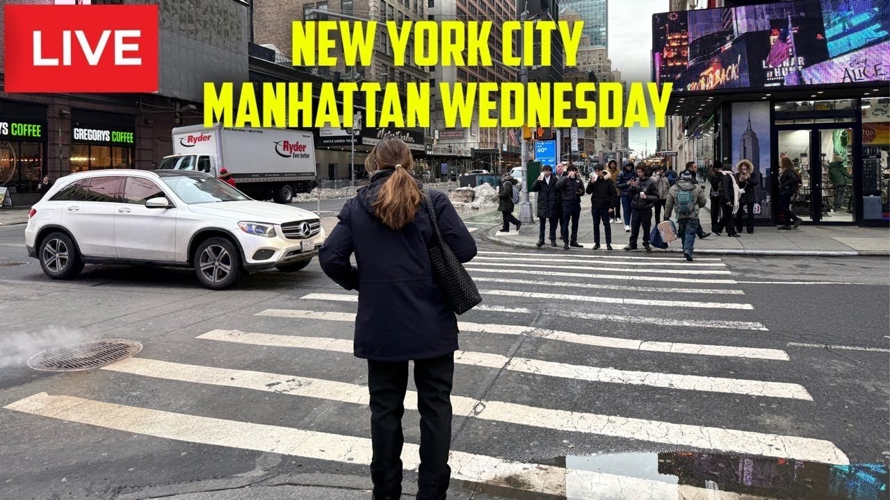 New York City: Walk After Work Midtown Manhattan | Times Square Live