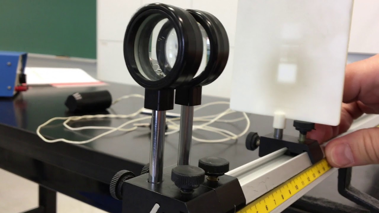 Labo 12 - Caractéristiques de l'image de la lentille convergente