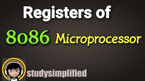 Registers of 8086 microprocessor