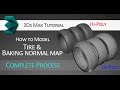 3Ds Max tutorial: Modeling tires and baking normal map for low-poly version