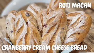 Cranberry Cream Cheese Bread (Roti Macan Viral di Bandung) | Butter Joy