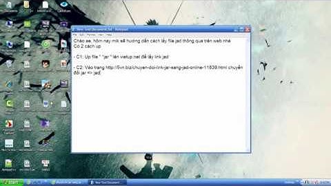 [ Hướng dẫn ] Chuyển đổi jar sang jad cực đơn giản