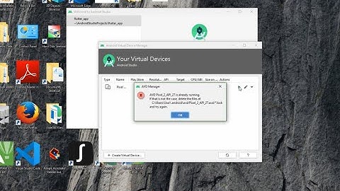 Error while waiting for device-- The Emulator killed-- Android studio Error fix Tutorial.