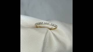 0.26CTW Half Eternity Stackable Ring