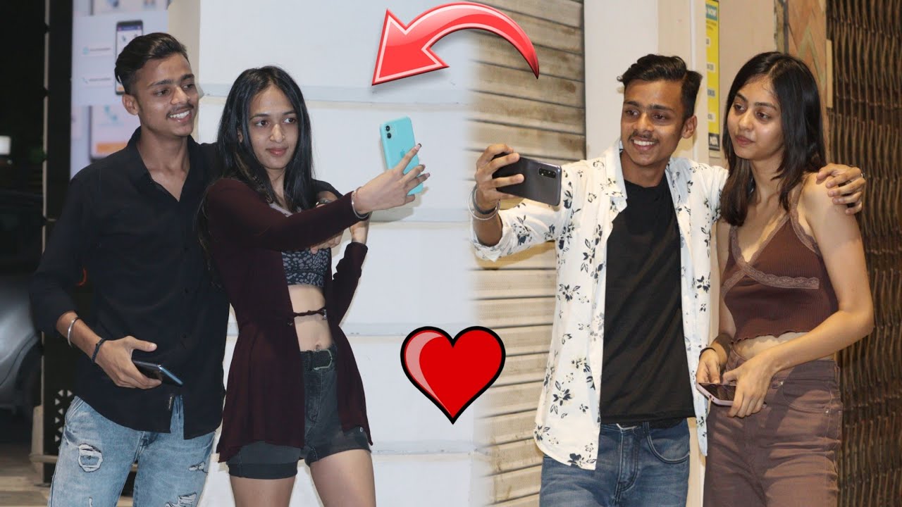 Romantic selfie 🤳 Prank on cute girl delhi 😍 ||Shivam Prankstar ||
