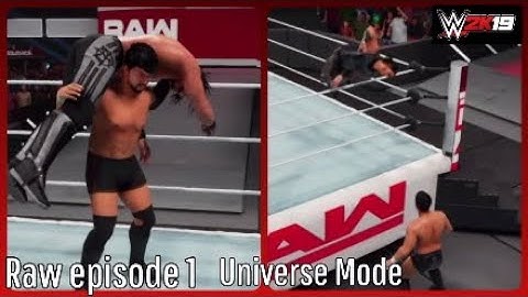 WWE 2k19 Universe Mode official episode| Raw episode 1| The Start
