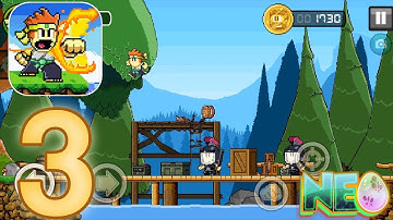 Dan The Man: Gameplay Walkthrough Part 3 - Stage 8-1-1 Completed! (iOS, Android)