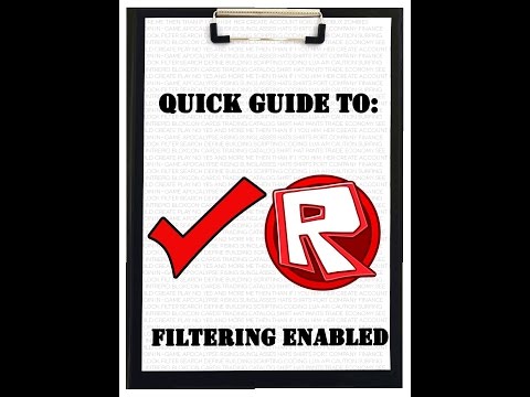Roblox - Filtering Enabled Guide