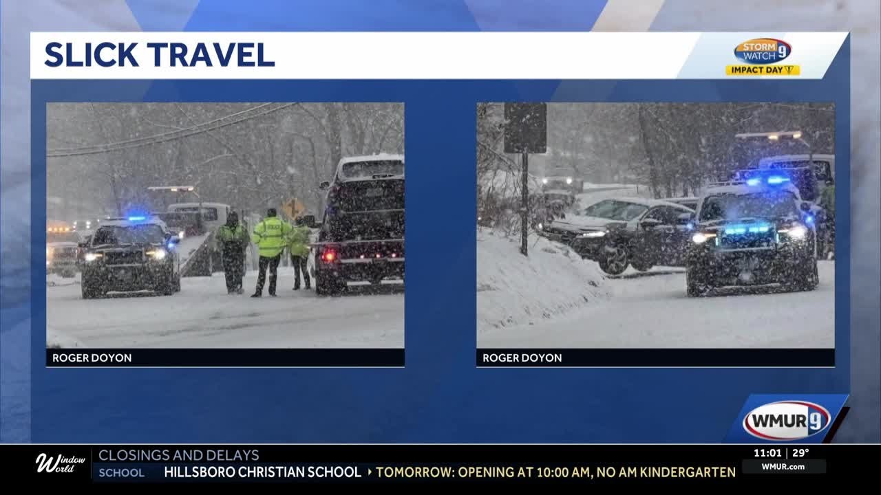 New Hampshire State Police respond to dozens of crashes, spinouts amid ...