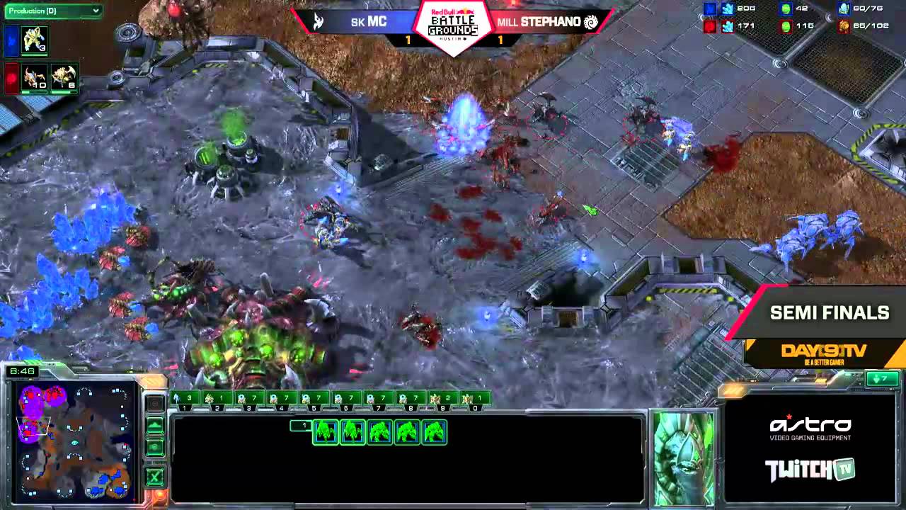 Stephano (Z) vs MC (P) G3 Red Bull Battlegrounds Austin Semifinals