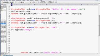 CoreJava HandsOn 9 - StringBuffer and StringBuilder