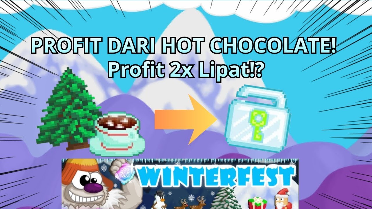 Profit Dari Hot Chocolate Gede banget! |Growtopia 2025