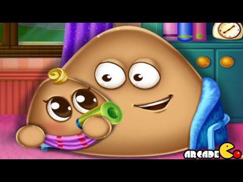 Pou Girl And The Newborn Baby - Pou Games