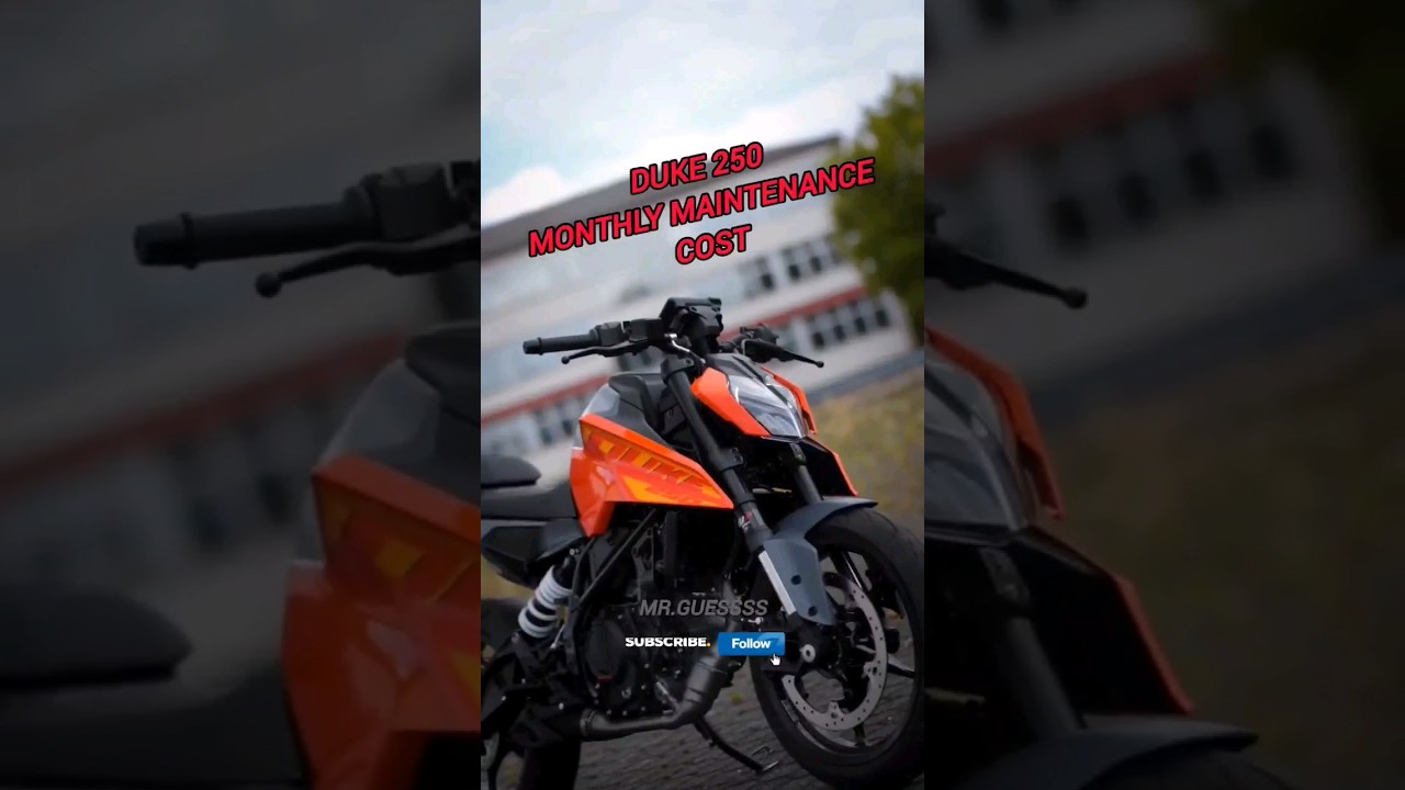 KTM Duke 250 Maintenance Cost 2024 model 🤯shocking 