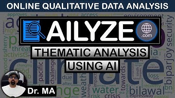 AILYZE.com - Online Thematic Analysis Using AI with AILYZE - Online Qualitative Research With AILYZE