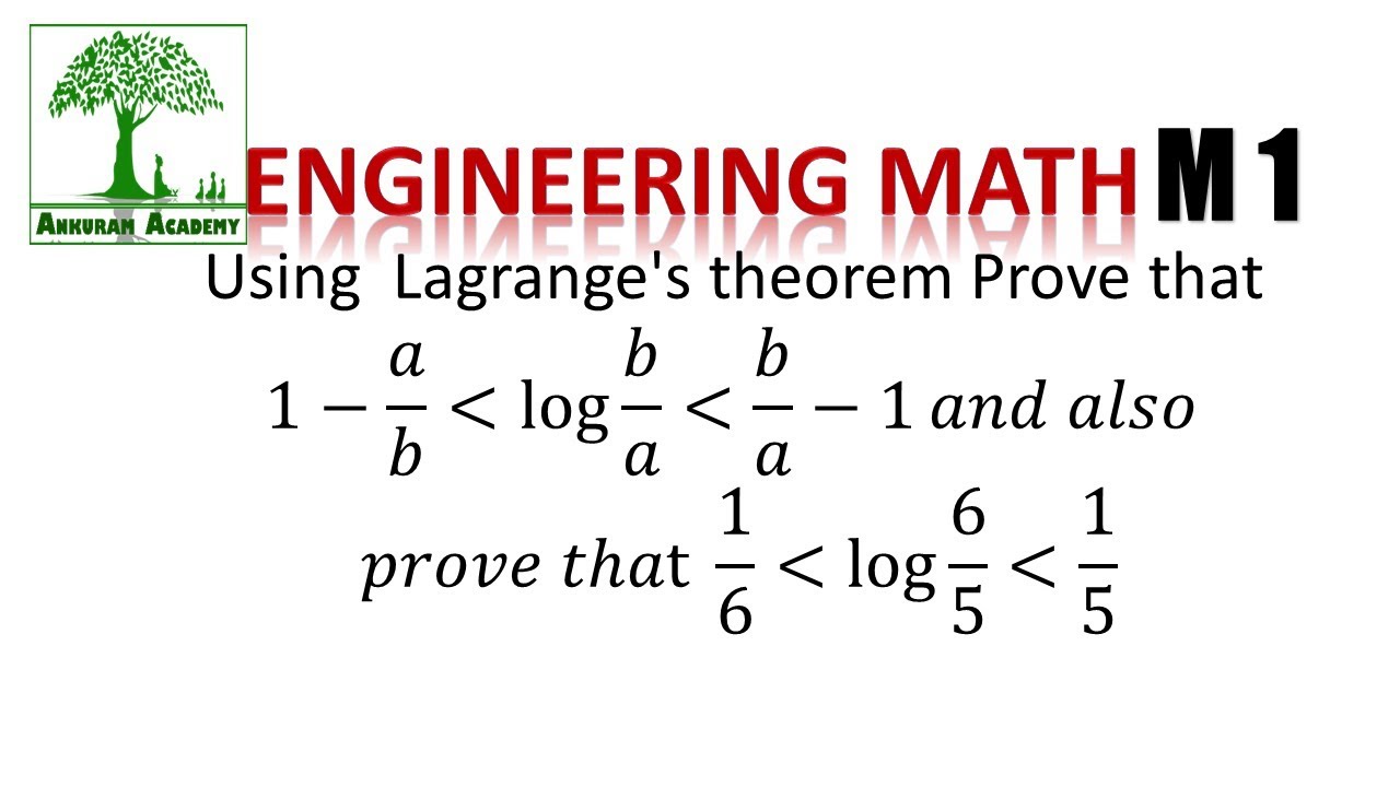 Engeneering mathematics ( M1)Problems based on lagrange's theorem - YouTube