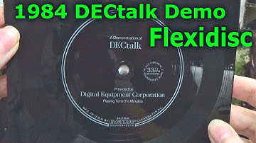 DECtalk Flexidisc Demo 1984