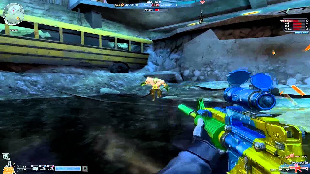 [CFNA] M4A1 Custom Brazil in Zombie Mode (Crater)