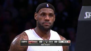 2014.01.10 - LeBron James Full Highlights at Brooklyn Nets - 36 Pts, Fouled Out