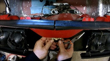 How to remove rear trunk key lock on Firebird or Camaro Third Gens