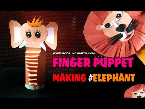 ORIGAMI ELEPHANT FINGER PUPPET EASY TO MAKING FOR COMPETITION ART