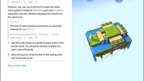 Reach for the Stairs - Swift Playgrounds Learn to Code 2 with Explanation