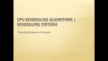 CPU Scheduling Algorithms | Scheduling Criteria