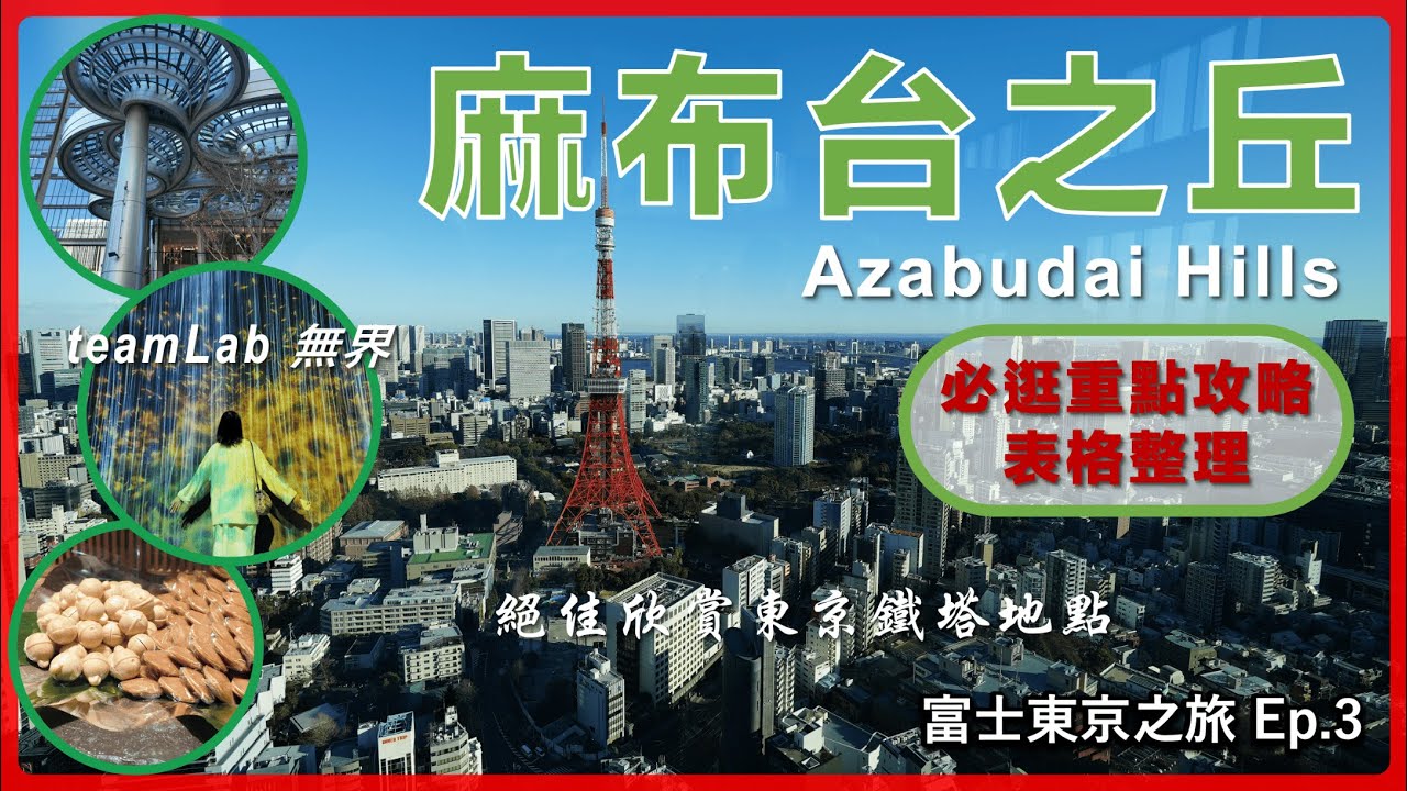 【東京】2025必訪景點 麻布台之丘 遊玩指南 夢幻TeamLab無界、花園廣場必買必逛、日本最高樓森JP Tower咖啡觀景台近距離看東京鐵塔 重點整理一次看 富士東京自由行Ep.3