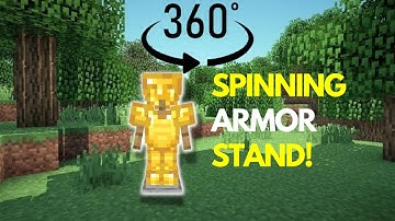 How To Make A Rotating Armor Stand On Minecraft Using 1 Command!