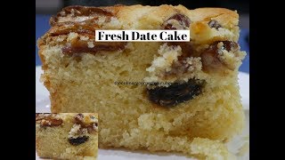 Fresh Dates Dessert Cake