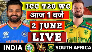 🔴Live : INDIA VS SOUTH AFRICA WARM-UP T20 WC 2024 IND VS SA Hindi Commentary  CRICKET 19 gameplay