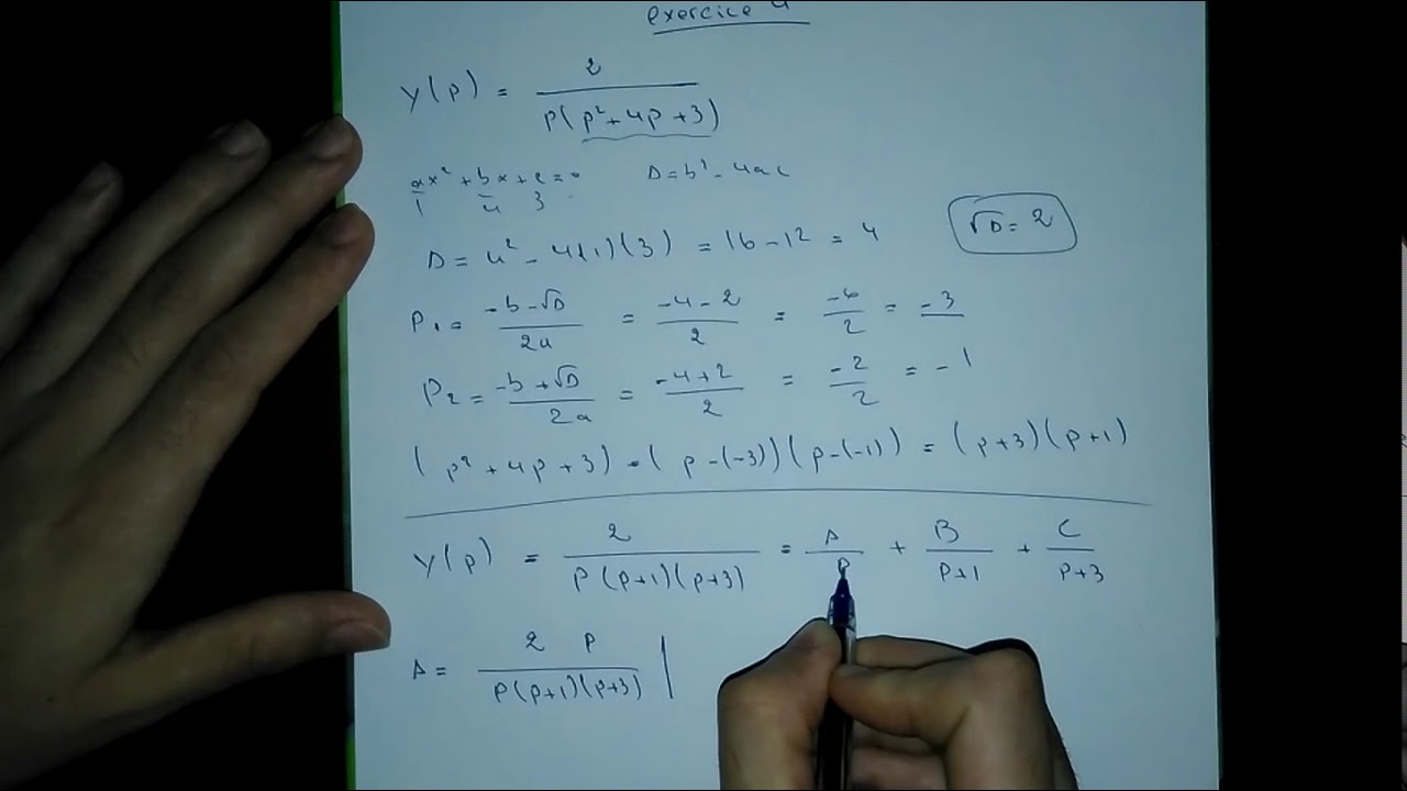 الدرس 11 : transformée de Laplace Inverse exercice 4 شرح - YouTube