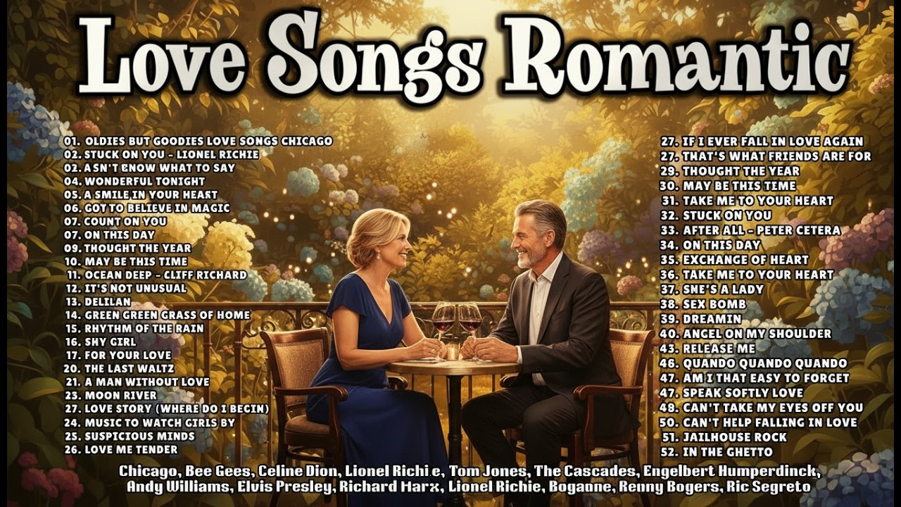 Oldies But Goodies Love Songs Chicago, Richard Marx, Tom Jones, Lionel Richie, Bee Gees, Céline Dion
