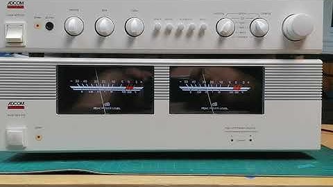 Adcom GFA 545 Big VUs!