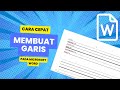 Cara Membuat Garis Pada Microsoft Word Dengan Kode 3 Kali Saja